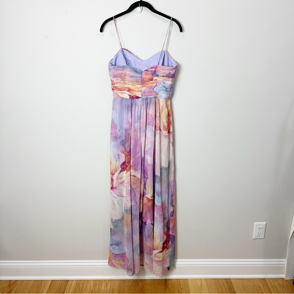 Eliza J Floral Maxi Dress - Purple and Pink - Picture 3 of 8